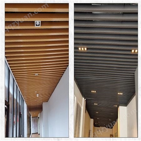 走廊吊顶铝方通 生态木方通 防火铝方通
