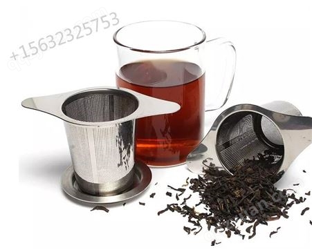 安平瑞申304不锈钢标准茶叶过滤器硅胶把手防烫设计创意茶漏尺寸定制产品