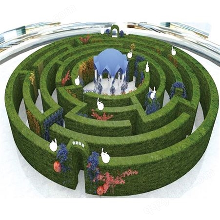 活动场地布置 迷宫互动游戏道具 铁艺展览道具 大型绿植迷宫