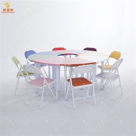 可拼接团体活动桌椅 心理团体活动桌椅一件代发