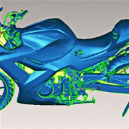 昆山玉山镇形展科技摩托车电动车新能源汽车外形三维扫描设计摩托车整车油泥曲面逆向设计3d扫描设备价格