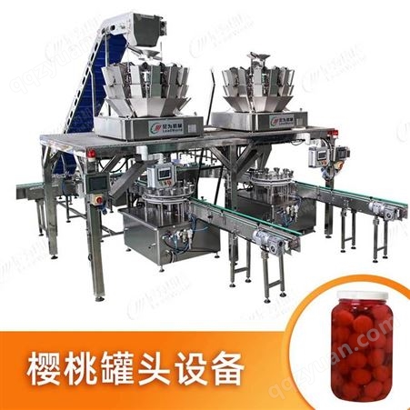 樱桃罐头生产线 尼为机械自动化水果罐头加工设备