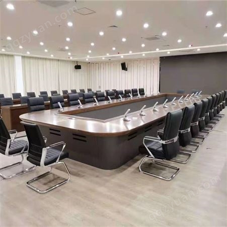 实木会议桌  大型会议室桌椅  油漆中式会议桌长桌