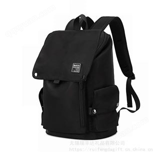 日常 休闲双肩包带盖电脑背包 大容量旅行休闲包定做 商务礼品包
