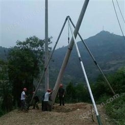 刻发直销 铝合金三角架 电线杆立杆机 水泥杆立起杆器 人字抱杆扒杆 8-15米