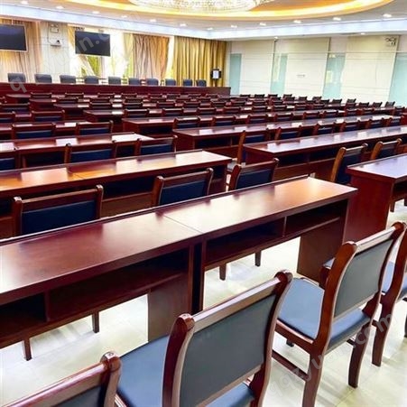 双人1.2米实木油漆长条会议桌多人会议室培训桌