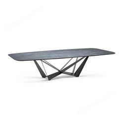 鼎富DF029大理石长方形餐桌可定制家用餐厅餐桌椅