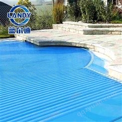 泳池移自动盖 庭院泳池带盖 PVC材质 称重强 安全保温保洁 蓝尔迪厂家