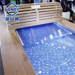 蓝尔迪不规则游泳池盖 自动保温安全盖 一键操作