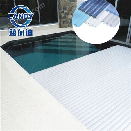 广州蓝尔迪岸装式电动泳池盖 防尘泳池保温盖 带遥控开关