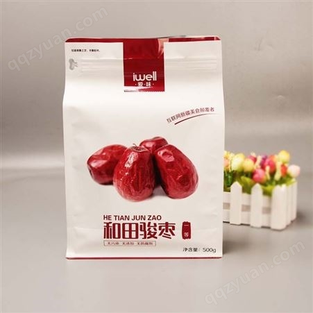 红枣包装袋 八边封铝箔彩印塑料红枣休闲食品自立自封袋厂家定制