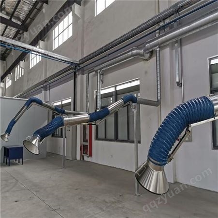 萍乡 可定制 挂壁式 管径200 工业除尘 耐高温 万向柔性吸气臂