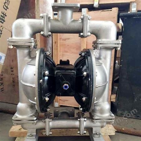 气动隔膜泵QBY5-100P四氟不锈钢
