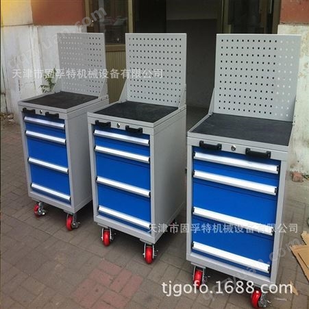 GOFO-134天津重型工具车 带柜门工具车 带抽屉工具车生产工位器具生产厂家-GOFO