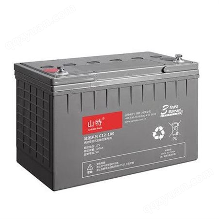 山特12V100AH蓄电池 山特C12-100 UPS/EPS应急电源机房 蓄电池