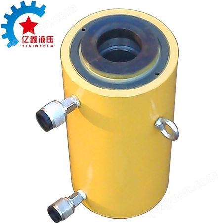 穿心油缸l双作用空心缸液压缸双回路空心液压缸可配手动泵电动泵