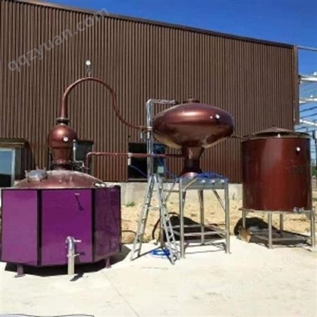 森科2500升全铜夏朗德壶式蒸馏设备落户紫萱酒业