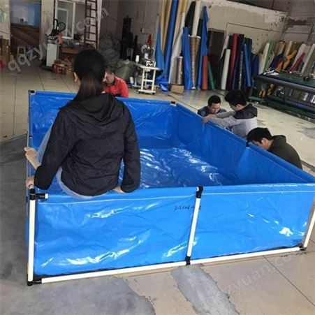 厂家出售 有机硅帆布鱼池 有机硅帆布水多色可选 售后保障