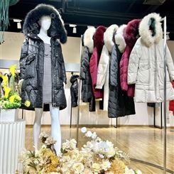 芊素2021冬季女士羽绒服 时尚休闲女装品牌折扣直播供应链货源