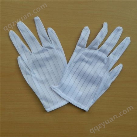 条纹手套 电子厂防尘防护工作手套