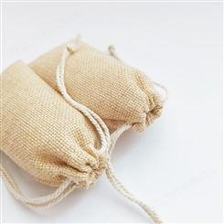 文艺复古麻布袋定制 束口棉麻抽绳收纳袋厂家直供