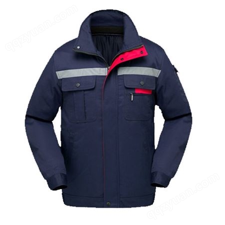 HZ52棉衣加厚工作服防寒保暖外套可拆卸内胆棉服工装定制印字