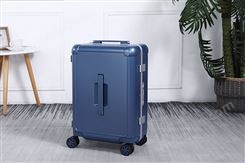 新款PC铝边框拉杆箱轻男女学生时尚登机旅行箱24寸运动加厚行李箱