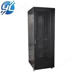 网络落地机柜 钢化玻璃机柜加工 冷轧钢机柜定制