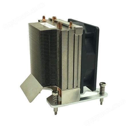 云服务器CPU散热器,鳍片扣合合金散热器,高效热管焊接CPU散热器
