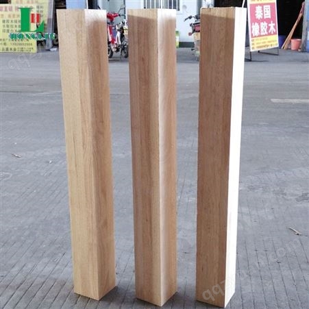 泰国进口橡胶木刨光料立柱扶手 板帮主橡胶木指接板材 实木楼梯板 厂家定制