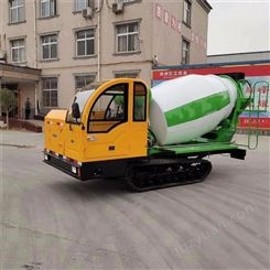 郑州宝基1.5方混凝土罐车水泥搅拌车 小型履带运输车 1.5方水泥运输车厂家