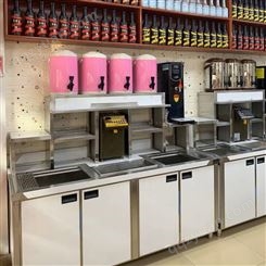 企石奶茶工作台定制奶茶设备蒸汽奶泡机