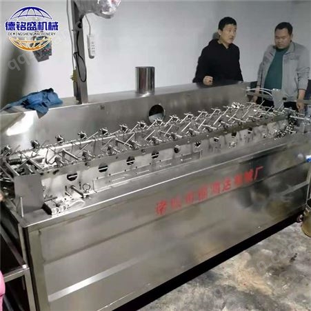 公司生产销售炸金丝馓子设备 德铭盛金丝馓子油炸机实体工厂 电加热徐州馓子机