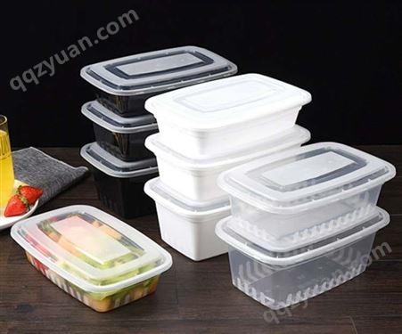 长方形美式欧式餐盒750/1000/1500/2000ml餐盒塑料外卖饭盒打包盒