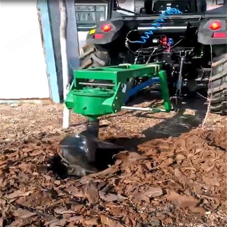 植树挖坑机 雷创农田拖拉机悬挂式打坑机 冻土钻孔机