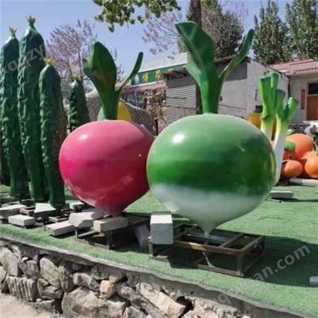 玻璃钢雕塑 农产品雕塑 采摘园卡通蔬菜装饰雕塑