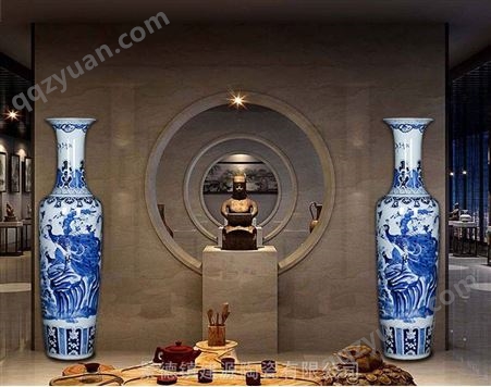 景德镇陶瓷花瓶 1.6米特大号手绘仿古花瓶 酒店庭院艺术大花瓶厂