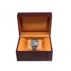 木制木纹长方型手表盒定制 哑光收纳盒首饰盒印制LOGO 木质腕表礼品盒工厂
