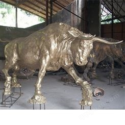 铸铜牛雕塑定做 景观动物人物雕塑设计制作耐腐蚀