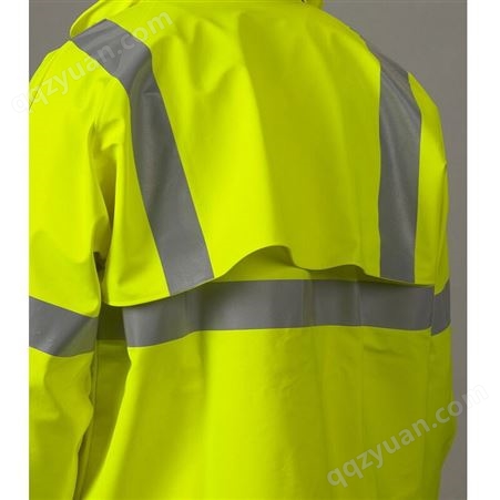 雷克兰电弧服高可视阻燃防荧光色阻燃棉材质防水雨衣透气分体服
