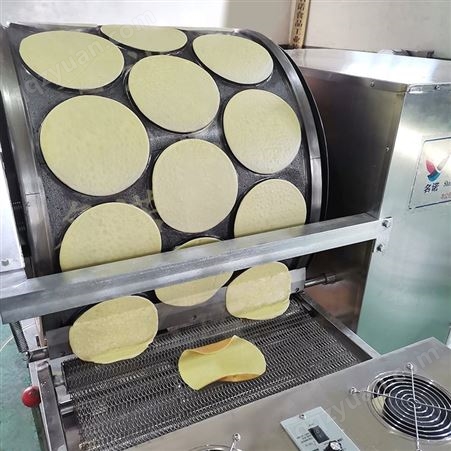 做毛巾卷皮的机器做千层蛋糕皮的机器名诺牌新型MNDO160-Q燃气自动控温千层蛋糕皮机全自动智能控温毛巾卷皮机生产厂家