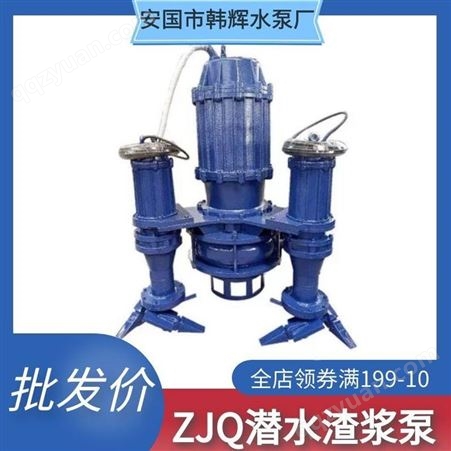移动式耐磨潜水渣浆泵 100ZJQ100-40潜水艇式渣浆泵 潜水矿砂泵 韩辉