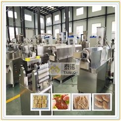 纯植物素食拉丝蛋白生产设备 泰诺拉丝蛋白素肉片生产线