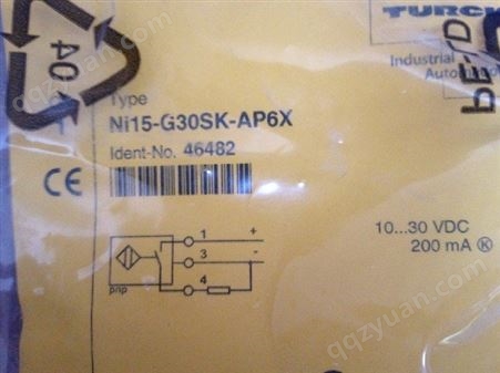 原装图尔克TURCK 电感式传感器 BI15-M30-AP6X-H1141