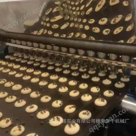 伺服曲奇饼生产线（扭花 /挤出/切割型）钢带曲奇饼干设备 双头曲奇机械 上海合强HQ-CK800型