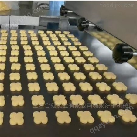 伺服曲奇饼生产线（扭花 /挤出/切割型）钢带曲奇饼干设备 双头曲奇机械 上海合强HQ-CK800型