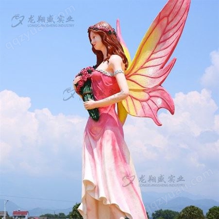 益阳玻璃钢卡通花仙子雕塑户外大型广场公园景观装饰仙女人物雕塑摆件