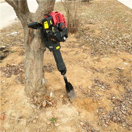 省力小型起树机 便携式单人操作汽油链条断根挖树机