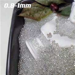 喷砂透明实心玻璃微珠橡胶填充玻璃砂塑料母料100#号玻璃微珠颗粒