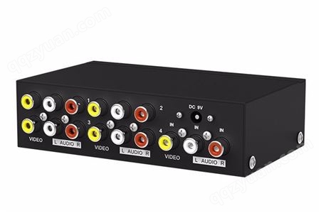 迈拓维矩(MT-VIKI)1进4出AV音视频分配器 4路分配器 MT-104AV
